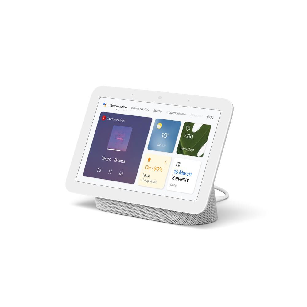 Google nest hub top chalk